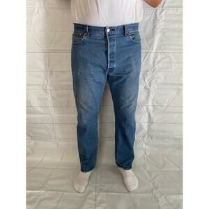 Levis 501 XX Button Fly Men’s 38 X 30.5 Medium Blue Wash Denim 100% Cotton Blem#